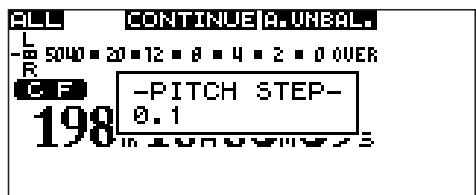 TASCAM SS-CDR1 - Specifying the Pitch Step - 1
