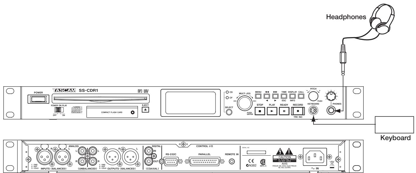 TASCAM SS-CDR1 - Connections - 1