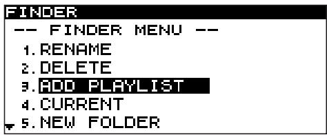 TASCAM SS-CDR1 - Adding an entire folder to a playlist (CF card only) - 1