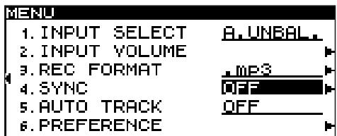 TASCAM SS-CDR1 - Using the menu - 1
