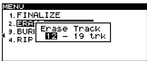 TASCAM SS-CDR1 - Erasing a track - 1