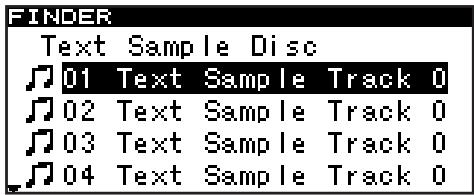 TASCAM SS-CDR1 - Opening the CD-DA finder screen - 1