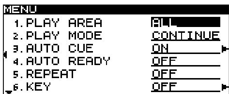 TASCAM SS-CDR1 - Selecting the type of play area - 1