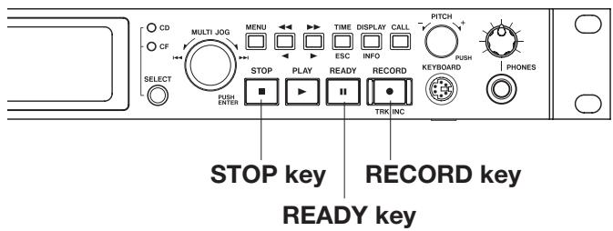 TASCAM SS-CDR1 - Monitoring the input signal - 1