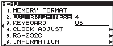 TASCAM SS-CDR1 - Adjusting the brightness - 1