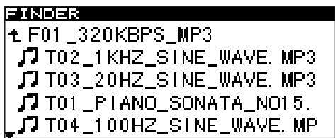 TASCAM SS-CDR1 - Moving a file within a folder - 2