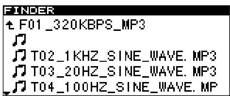 TASCAM SS-CDR1 - Moving a file within a folder - 1