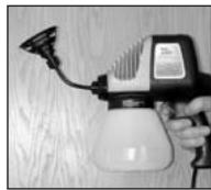 EARLEX SUPER SPRAYER 100 - USING THE FLEXIBLE EXTENSION TUBE. - 1