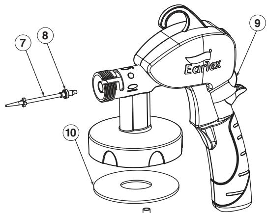 EARLEX HV3500 - EXPLODED PARTS VIEW - 2