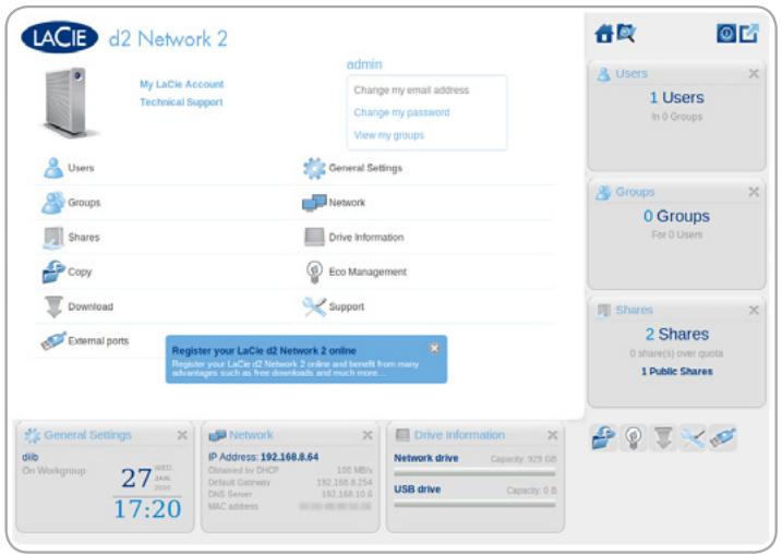 LACIE D2 NETWORK 2 - Solution de stockage réseau essentielle - 1