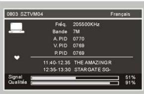 NESX NE-1617P - LISTE DES PROGRAMMES FAVORIS - 1