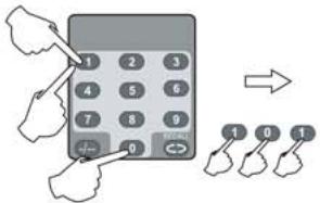 NESX NE2510 - Sélection des chaînes par numéro - 7