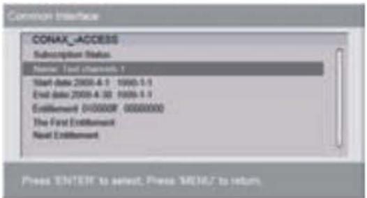 NESX NE2510 - Statut d'abonnement - 1