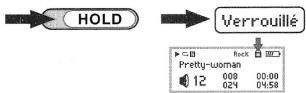 ESSENTIELB BALADEUR MP3 HIT B - Bouton verrouillage (hold) - 1