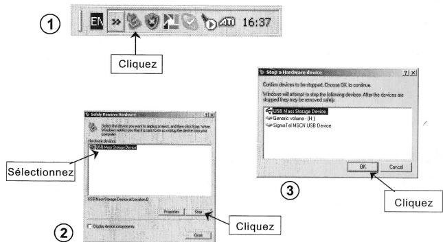 ESSENTIELB BALADEUR MP3 HIT B - Débrancher le lecteur - 1