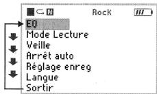 ESSENTIELB BALADEUR MP3 HIT B - Menu réglages - 3