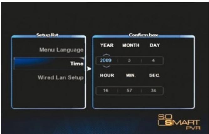 DANE-ELEC SO SMART PVR - Modifier les paramètres de langue/résolution/ date et heures - 2