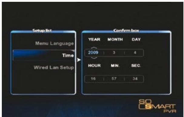 DANE-ELEC SO SMART PVR - Wijzig deinstallingen voor de taal / resolutie/ijd - 2