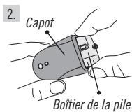 POLAR RS200SD - Mise en place de la pile de l'accéléromètre S1 - 2