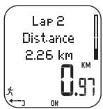POLAR RS200SD - L'écran affiche : - 3