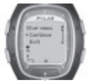 POLAR RS200SD - Changing settings during exercise: - 1