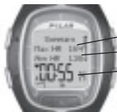 POLAR RS200SD - STOPPING THE EXERCISE - 1