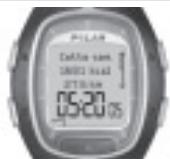 POLAR RS200SD - Données enregistrées dans le fichier hebdo. - 1