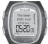 POLAR RS200SD - Weekly exercise information - 1