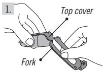 POLAR RS200SD - Assembling the S1 Foot Pod Battery - 1
