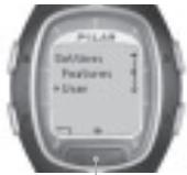 POLAR RS200SD - Continue with the other settings: - 1