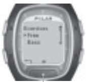 POLAR RS200SD - To set values: - 1