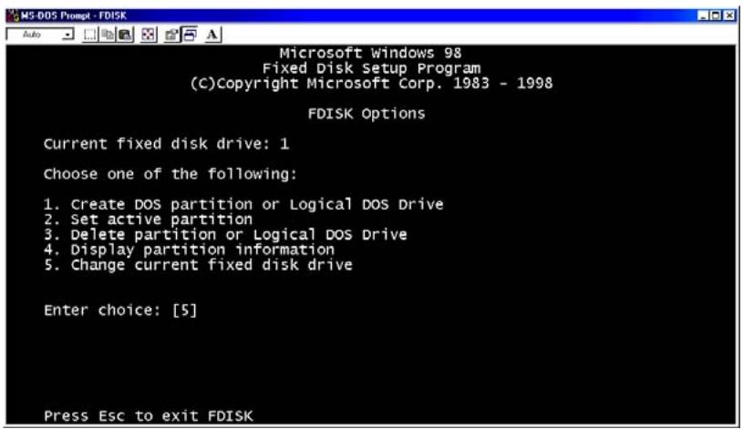 WE DIGITAL MULTIMEDIA PLAYER - Comment effectuer une partition et formater le DISQUE DUR sous windows98se/me - 2