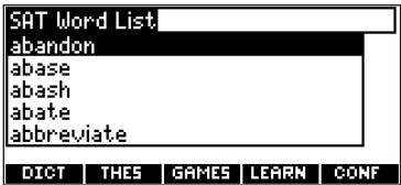 FRANKLIN MWD1470 - SAT Word List - 1