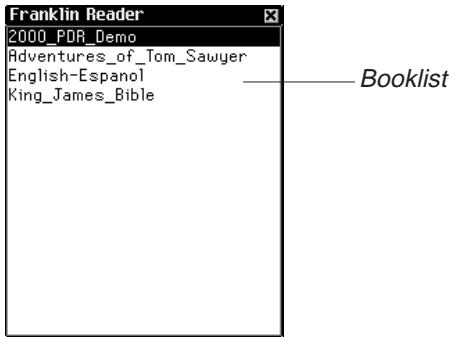 FRANKLIN EBM-900 - Opening and Closing eBooks - 2