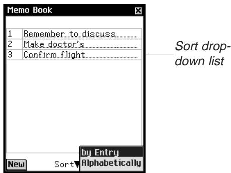 FRANKLIN EBM-900 - Viewing Memos - 1