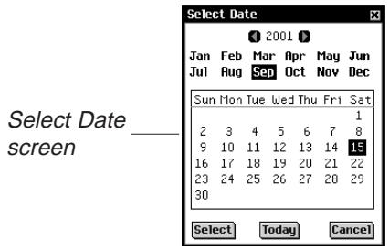 FRANKLIN EBM-900 - Selecting a Date - 1