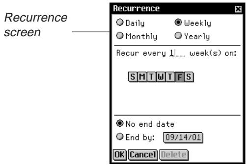FRANKLIN EBM-900 - Repeating Appointments - 1