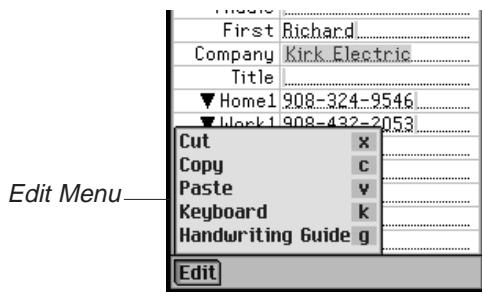 FRANKLIN EBM-900 - Edit Menu - 1
