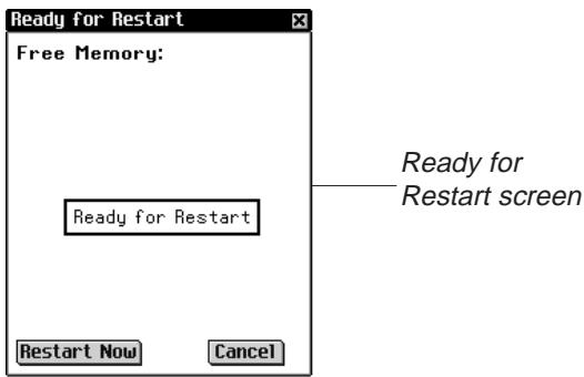 FRANKLIN EBM-900 - Performing a System Restart - 1