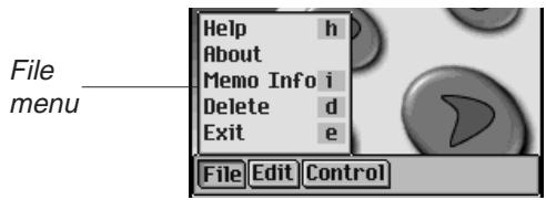 FRANKLIN EBM-900 - The File Menu - 1
