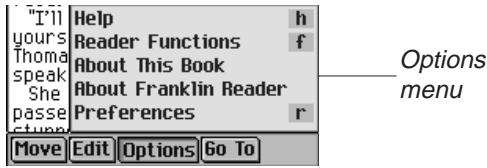 FRANKLIN EBM-911 - Options Menu - 1
