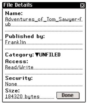 FRANKLIN EBM-911 - Viewing Details About a File - 3