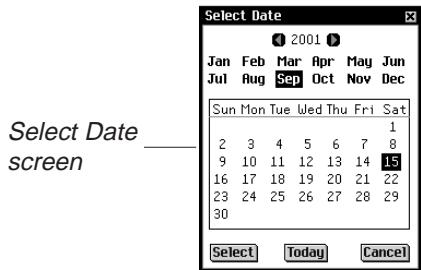 FRANKLIN EBM-911 - Selecting a Date - 1