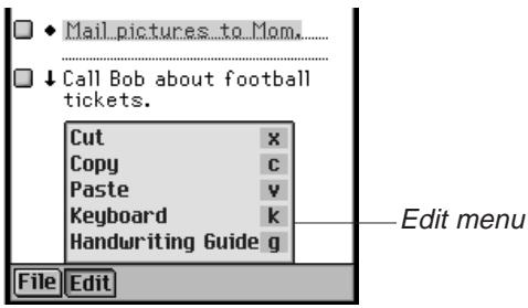 FRANKLIN EBM-911 - Edit Menu - 1