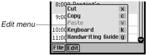 FRANKLIN EBM-911 - Edit Menu - 1