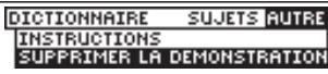 FRANKLIN D-1000-MFR - Suppression de la démonstration - 1