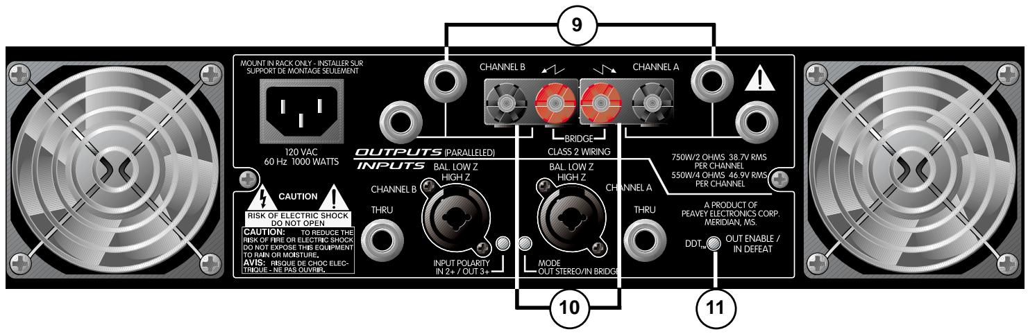 PEAVEY GPS - Lautsprecher-Ausgangsverbindungen - 1