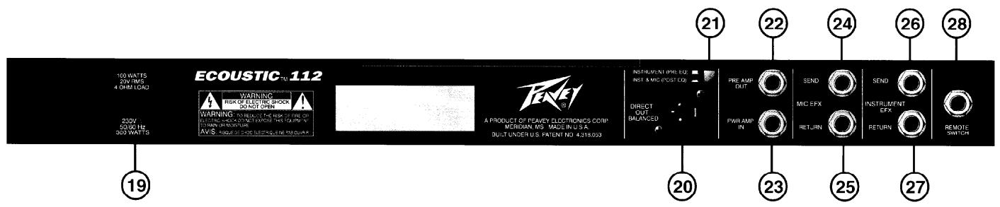 PEAVEY ECOUSTIC 112 - POWER SWITCH (interrupteur d'alimentation) (17) - 1