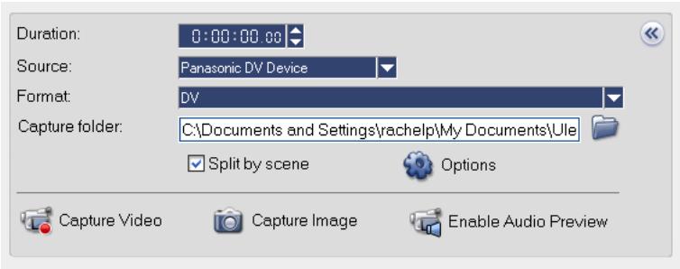 ULEAD VIDEOSTUDIO 10 PLUS - The Capture Step Options Panel - 1