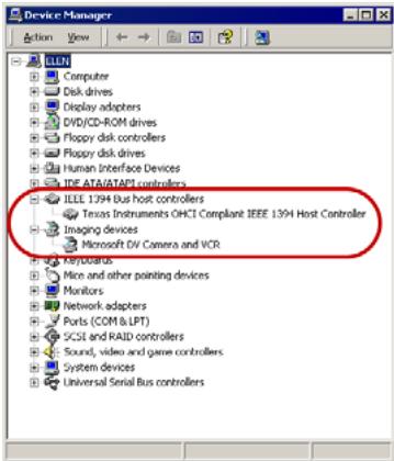 ULEAD VIDEOSTUDIO 10 PLUS - To check if the IEEE-1394 card and digital camcorder are detected: - 3